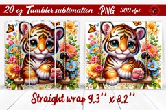 Tumbler wrap | Baby animals | Animal on Swings Product Image 1