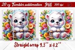 Tumbler wrap | Baby animals | Animal on Swings Product Image 1