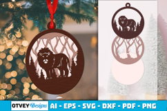 Animal Round Ornaments Lasercut Product Image 2