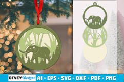 Animal Round Ornaments Lasercut Product Image 2