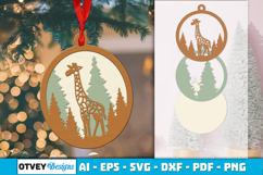 Animal Round Ornaments Lasercut Product Image 2