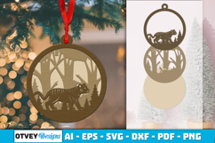 Animal Round Ornaments Lasercut Product Image 2