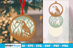 Animal Round Ornaments Lasercut Product Image 2