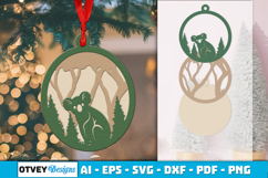 Animal Round Ornaments Lasercut Product Image 2