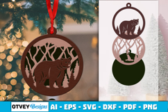Animal Round Ornaments Lasercut Product Image 1