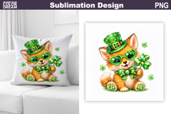 St. Patrick's Day Pillow | Lucky Fox Clover Product Image 1