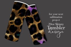 Animal Tumbler Wrap, Sublimation Glitter Animal Print Wrap 1 Product Image 2