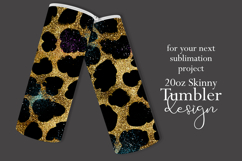 Animal Tumbler Wrap, Sublimation Glitter Animal Print Wrap 3 Product Image 2