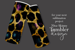 Animal Tumbler Wrap, Sublimation Glitter Animal Print Wrap 4 Product Image 2