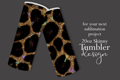 Animal Tumbler Wrap, Sublimation Glitter Animal Print l2 Product Image 2