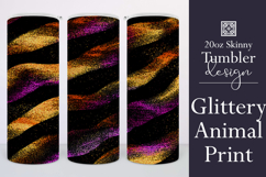 Animal Tumbler Wrap, Sublimation Glitter Animal Print t2 Product Image 1