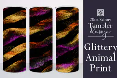Animal Tumbler Wrap, Sublimation Glitter Animal Print t2 Product Image 1