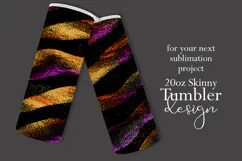 Animal Tumbler Wrap, Sublimation Glitter Animal Print t2 Product Image 2