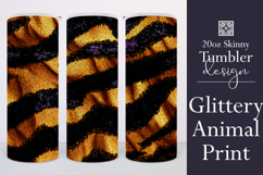 Animal Tumbler Wrap, Sublimation Glitter Animal Print t3 Product Image 1
