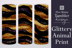 Animal Tumbler Wrap, Sublimation Glitter Animal Print t5 Product Image 1