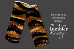 Animal Tumbler Wrap, Sublimation Glitter Animal Print t5 Product Image 2