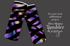 Animal Tumbler Wrap, Sublimation Glitter Animal Print z2 Product Image 2