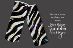 Animal Tumbler Wrap, Sublimation Glitter Animal Print z4 Product Image 2