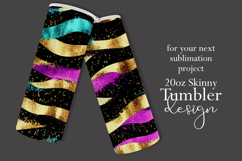 Animal Tumbler Wrap, Sublimation Glitter Animal Print z6 Product Image 2