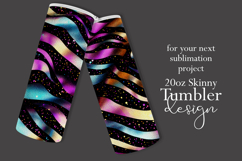 Animal Tumbler Wrap, Sublimation Glitter Animal Print z7 Product Image 2