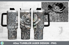 GorgeousAnimal Print Laser 40oz Tumbler design.
