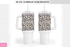 Leopard Print 40 Oz Tumbler Wrap|Animal Print Siblimation Product Image 1