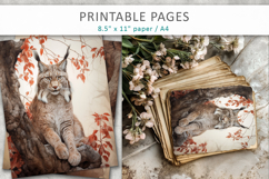 animal illustrations, printable animal wall art Product Image 5