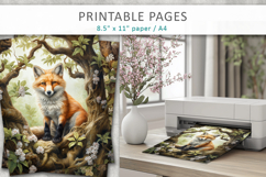 animal illustrations, artistic animal printable pages Product Image 3