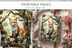 animal illustrations, artistic animal printable pages Product Image 6