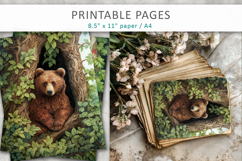 animal illustrations, junk journal animal pages Product Image 5