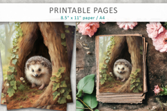 forest animal illustrations, wildlife art for scrapbooking Product Image 1