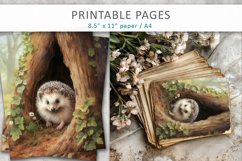 forest animal illustrations, wildlife art for scrapbooking Product Image 4