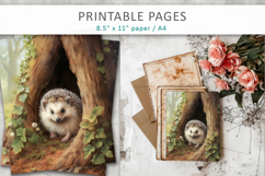 forest animal illustrations, wildlife art for scrapbooking Product Image 5