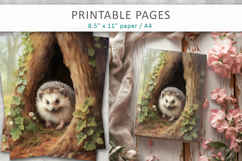 forest animal illustrations, wildlife art for scrapbooking Product Image 7