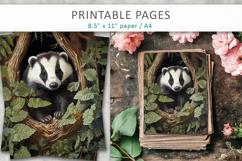 animal illustrations, junk journal animal pages Product Image 3