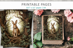 animal illustrations, animal scrapbook papers Product Image 1