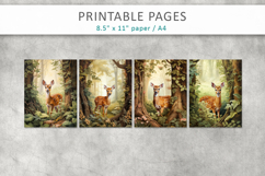 animal illustrations, junk journal pages Product Image 2