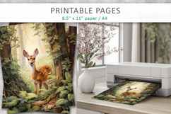 animal illustrations, junk journal pages Product Image 4