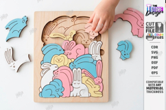 Bunny Puzzle Game Laser Cut | Montessori Toy | Kids Laser Product Image 1