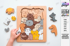 Animal Puzzle Laser Cut Bundle | Montessori Toy | Kids Laser Product Image 16