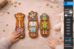 Animals Puzzles Laser Cut Bundle | Mix and Match Games SVG Product Image 3