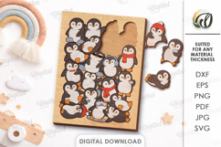 Animal Puzzles Bundle Laser Cut. Kids Puzzle Game SVG Product Image 5