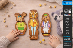 Animals Puzzles Laser Cut Bundle | Mix and Match Games SVG Product Image 5