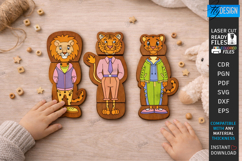 Animals Puzzles Laser Cut Bundle | Mix and Match Games SVG Product Image 6