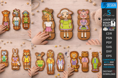 Animals Puzzles Laser Cut Bundle | Mix and Match Games SVG Product Image 1