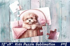 Cute dog | Kids Puzzles Sublimation Product Image 1