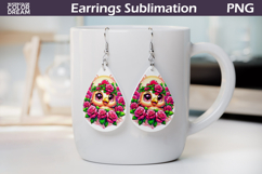 Chicken Teardrop Earrings | Animal Flowers Earrings Product Image 1