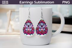 Koala Teardrop Earrings | Animal Flowers Earrings Product Image 1