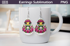 Turtle Teardrop Earrings | Animal Flowers Earrings Product Image 1