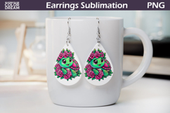 Turtle Teardrop Earrings | Animal Flowers Earrings Product Image 1
